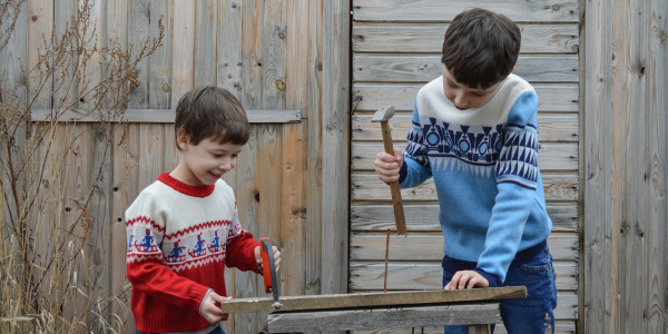Coffret jardinage enfant : brouette, outils & gants
